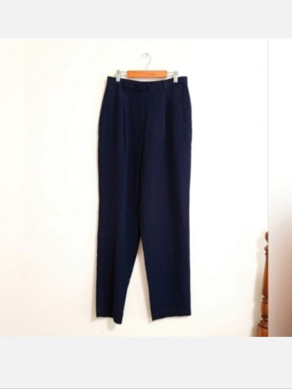 Lauren Ralph Lauren Classic Navy Blue Wool Trousers